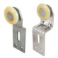 Sliding Closet Door Roller Kit 1 in. Wheel Diameter Convex (Round) Edge Plastic Stamped Steel Construction Includes 1/4 in. and 3/4 in. Offset Pairs (4-pack)