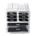 Ktaxon Acrylic Cosmetic Table Organizer Makeup Holder Case Box Jewelry Storage with 8 Drawers