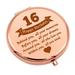 Sweet 16 Gifts for NG01 Girls Happy 16th Birthday Gifts for Bestie Niece Daughter 16th Birthday Gift Ideas for Girls Compact Makeup Mirror for BFF Sister Friends 16 Year Old Girl Birthday Gifts