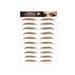 XIAN Temporary Eyebrow Tattoos Stickers Hair-Like Peel off Eyebrow Stickers for Daily Makeup Stage Performance 02 Brown