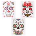 Face Glitters Rhinestones for Makeup Temporary Tattoos Halloween Stickers Party Supplies 6 Pcs