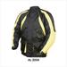 Men s Large Size Motorcycle Riding Fashion Casual Cordura Removable Body Armor Yellow & Black Euro Collar Jacket