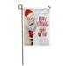 LADDKE 3D Realistic Santa Claus Cartoon Character Showing Merry Christmas Garden Flag Decorative Flag House Banner 28x40 inch