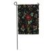 KDAGR Green Dragonfly Stitches Roses Meadow Flowers Dragonflies Butterflies Beetles Garden Flag Decorative Flag House Banner 28x40 inch