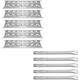 Grill Replacement Parts Stainless Steel Kit for Master Forge 5 Burner 3218LT 3218LTM 3218LTN L3218 2518-3 2518LN-LPG E3518-LP Kenmore 148.16156211 148.1637110 5 Pack Grill Burner Heat Plate