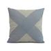 Simply Daisy 18 x 18 X Marks the Spot Geometric Print Outdoor Pillow Blue