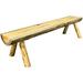 Montana Collection Half Log Bench Exterior Finish 5 Foot