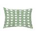 Simply Daisy 14 x 20 Rattan Abstract Green Abstract Decorative Outdoor Pillow