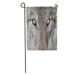 LADDKE Gray Detail Timber Wolf Portrait of Menacing Yellow Eyes Head Garden Flag Decorative Flag House Banner 28x40 inch