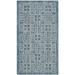SAFAVIEH Courtyard Neville Geometric Tiles Indoor/Outdoor Area Rug 2 x 3 7 Navy/Grey