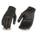 Milwaukee Leather MG7735 Women s Black Leather Gel Palm Motorcycle Hand Gloves W/ Flex Knuckles Medium