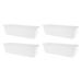 The HC Companies 24 Window Flower Box w/Removable Saucer White (4 Pack)