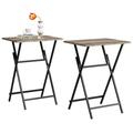 Antzz 2-Piece Dining Tray Table Side Table Small Table Modern Home Decor Bedside Table for Living Room