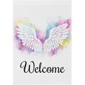 Hidove Beautiful Magic Angel Garden Flag 12 x 18 Inch Vertical Double Sided Welcome Yard Garden Flag Seasonal Holiday Outdoor Decorative Flag for Patio Lawn Home Decor Farmhous