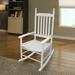 Lupe II Wooden Porch Rocker Chair - White