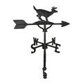 Montague Metal Products 32-Inch Weathervane with Satin Black Buck Ornament natural