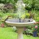 IMossad Solar Fountain Pump Solar Bird Bath Fountain Pump with 4 Nozzles & PVC Tubing Solar Water Pump for Bird Bath Garden Fish Tank Pond Yard
