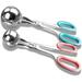 Stainless Steel Meat Baller Tongs - Non-Stick 2 PCS Meatball Maker for Pasta BBQ and More - Easy to Use and Clean - Food Grade Materials -