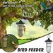 JinYiQing Squirrel Proof Bird Feeder Pigeon Proof Cage Bird Feeder for Outside with Squirrel Bird Feeder Outdoor Hanging Black