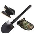 Multifunctional Tactical Folding Shovel 4-in-1 Stainless Steel Shovel For Outdoor Survival Camping