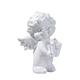 Pedty Desktop Ornament Sculpture Sculpture Baby Angel Resin Cherub Statue Garden Miniature Statue Cute Angel Sculpture Memorial Statue Gold White Cherub Sculpture