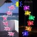 Color Changing Flying Pig Wind Chimes Waterproof Portable Wind Chimes Gifts Romantic Flying Pigs LED Solar Pig Wind Chimes Gift