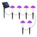 Darzheoy Solar Lights for Outside 8 LED 6.6FT Solar String Lights Outdoor Waterproof 8 Modes Solar Pathway Lights for Garden Patio Yard Decor Xmas Decorations