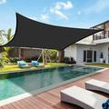 IMossad 7 x13 Sun Shade Sails Canopy Commercial Outdoor Shade Cover Sand Curved Outdoor Shade Canopy Breathable UV Block Canopy for Outdoor Patio Garden Backyard with 8 Meter Rope