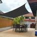 BLUKIDS Sun Shade Sail 13.12x 9.84ft Rectangle Shade Canopy Outdoor Sunshade for Patio Backyard Garden Swimming Pool Black