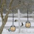 ZJWJJ Humming Birds Feeders Birdcage Spring Hanging Bird Feeders Iron Hummingbird Wind Chimes New Mdels Clean Wind Chimes Hummingbird Feeders for Backyard Window Indoor Outdoor