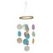 3 Count The Gift Decor Colored Capiz Wind Chime Wind Bell Colorful Shell Wind Chimes Lucky Shell Bamboo
