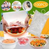 Cevemin Fresh-keeping Bag Summer Disposable Plastic Wrap Bag Household Kitchen Leftovers Set Bowl Cover Seal Bags Leftover And Meal Prep