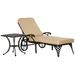 Olimpia Patio Adjustable Chaise Lounge Chair - Beige