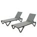 Hartley Outdoor Chaise Lounge (Set of 2) - Gray