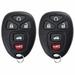 2 PACK KeylessOption Keyless Entry Remote Control Car Key Fob Replacement 15912860 OUC60270 for Buick Cadillac Chevy