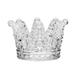 Cute Crystal Glass Candlestick Crown Cigarette Ashtray Candle Holder for Home Car