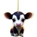 Artificial Flowers for Outdoor Clearance Cute Cow Car Pendant Home Tree Decoration Christmas Tree Ornament Home Decor 2Pc Gifts for Men Women