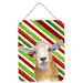 Candy Cane Goat Christmas Aluminium Metal Wall or Door Hanging Prints