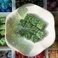 Yeahmol 10Pcs Rhinestone Beads Square Beads 14mm Crystal Bracelet Beads Sparkly Beads Rhinestone Pave Spacer Beads for DIY Craft Jewelry Bracelet Making Y03S4L4B Stripe Green