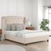 Republic Design House Peyton Platform Bed (4" Leg) Grey | 60 H x 85 W x 83 D in | Wayfair 12341-F4