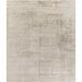 White 24 x 0.275 in Area Rug - 17 Stories Hand-Knotted Taupe/Ivory Area Rug Viscose/Wool | 24 W x 0.275 D in | Wayfair