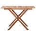 Loon Peak® Mimi Folding Wooden Patio Table Wood in Brown/White | 29.13 H x 43.31 W x 26.38 D in | Wayfair 622A9335D477458AAA0EE8F25F72A3A5