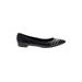 Saint Laurent Flats: Slip-on Chunky Heel Work Black Shoes - Women's Size 39.5 - Pointed Toe