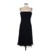 ABS Allen Schwartz Casual Dress - Midi: Black Solid Dresses - Women's Size 8