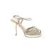 Kate Spade New York Heels: Gold Shoes - Women's Size 9 - Open Toe