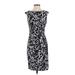 White House Black Market Cocktail Dress - Sheath: Black Print Dresses - Women's Size X-Small