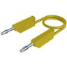 Co mln sil 100/1 Cordon de mesure Banane mâle 4 mm Banane mâle 4 mm 1.00 m jaune 1 pc(s) - Sks