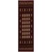 Black/Brown 2'3" x 13' Area Rug - Charlton Home® Abrille Red Eclectic Geometric Pattern Runner Rug Perfect for High Traffic Areas | Wayfair