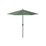 Red Barrel Studio® Leaustin 86.3" Market Umbrella w/ Crank Lift Counter Weights Included in Blue/Navy/Yellow | 94.1 H x 86.3 W x 86.3 D in | Wayfair