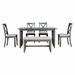 August Grove® Caral Rectangular 60" L x 36" W Dining Set in Gray | 30 H x 36 W x 60 D in | Wayfair 6C7F953AEAC646DB825F917B7E97D9FA